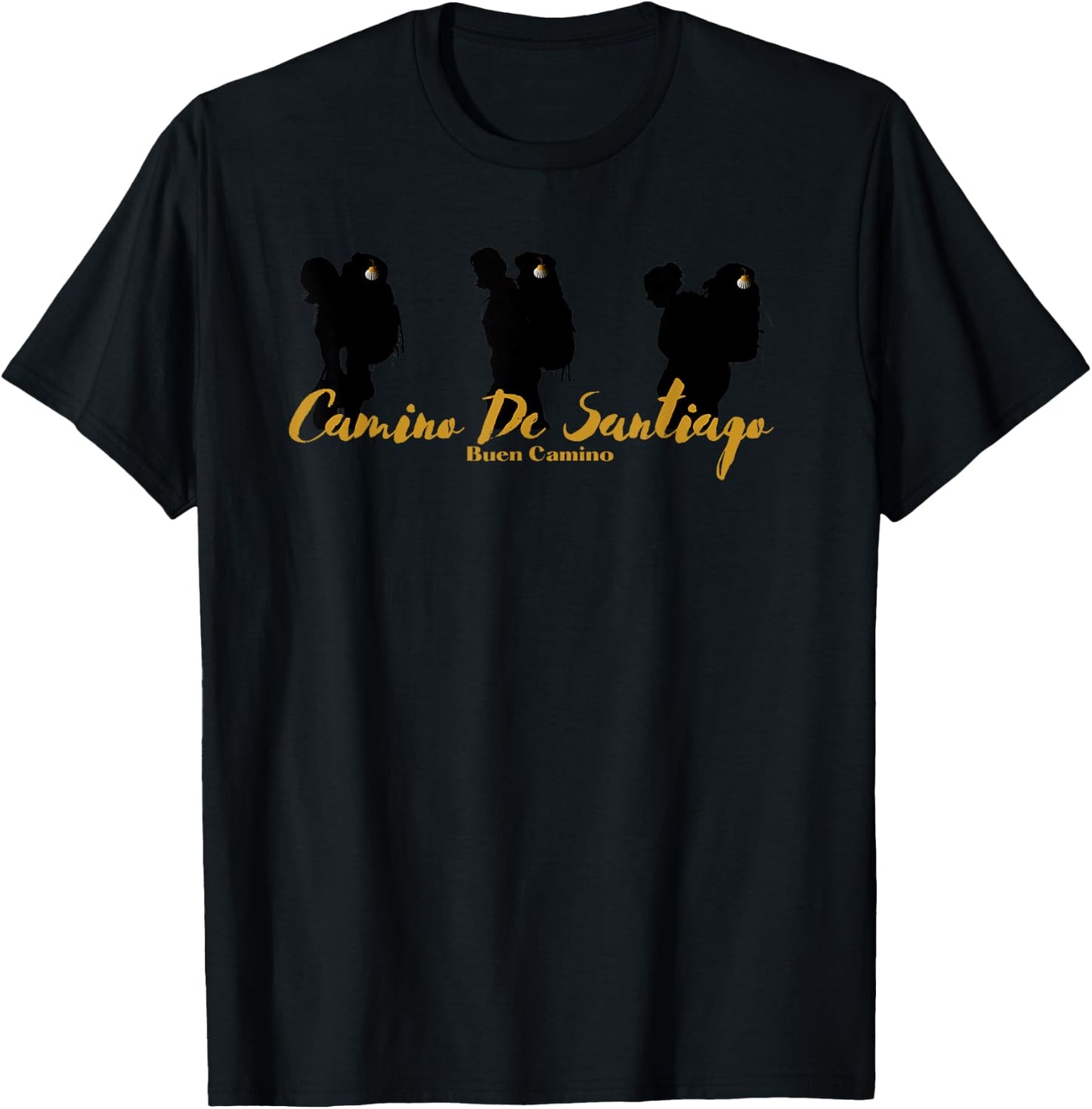 Camino de Santiago Pilgrim Way of Saint James Stages Gifts T-Shirt - T-Shirt | Black