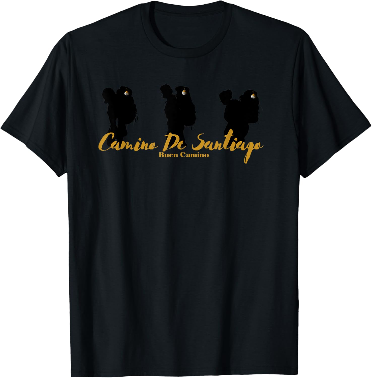 Camino de Santiago Pilgrim Way of Saint James Stages Gifts T-Shirt - T-Shirt | Black
