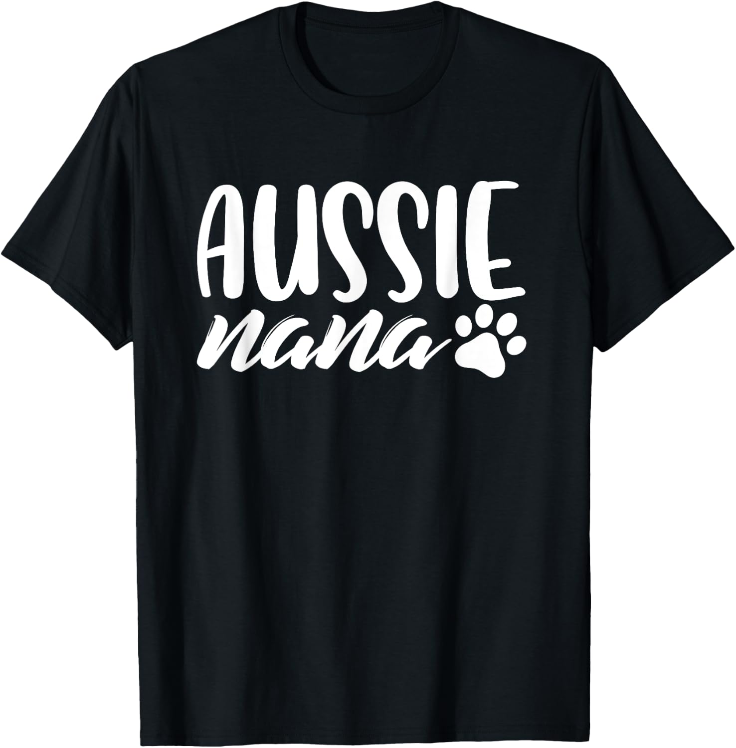 Aussie Shepherd Nana Dog Grandma Australian Dog Lover Gifts Men Women Girls Kids T-Shirt - T-Shirt | Black