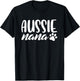 Aussie Shepherd Nana Dog Grandma Australian Dog Lover Gifts Men Women Girls Kids T-Shirt - T-Shirt | Black