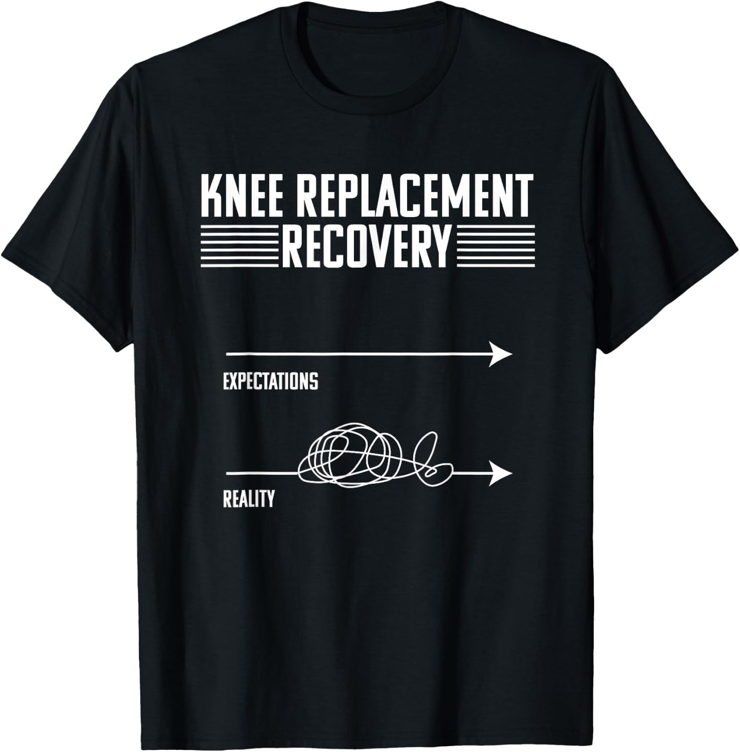 Knee Replacement Surgery Funny Joint Recovery Gag T-Shirt - T-Shirt | Black
