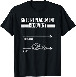 Knee Replacement Surgery Funny Joint Recovery Gag T-Shirt - T-Shirt | Black