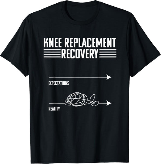 Knee Replacement Surgery Funny Joint Recovery Gag T-Shirt - T-Shirt | Black
