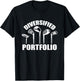Golf Diversified Portfolio Funny Business Entrepreneur T-Shirt - T-Shirt | Black