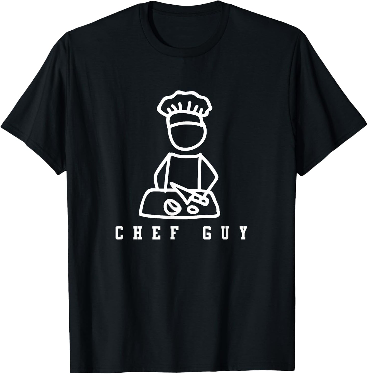 Chef Guy | Chef Design Cooking T-Shirt - T-Shirt | Black