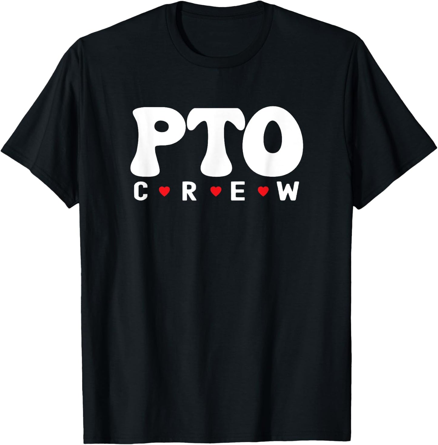 PTO Crew Parent Teacher Squad Group Volunteer Staff Matching T-Shirt - T-Shirt | Black
