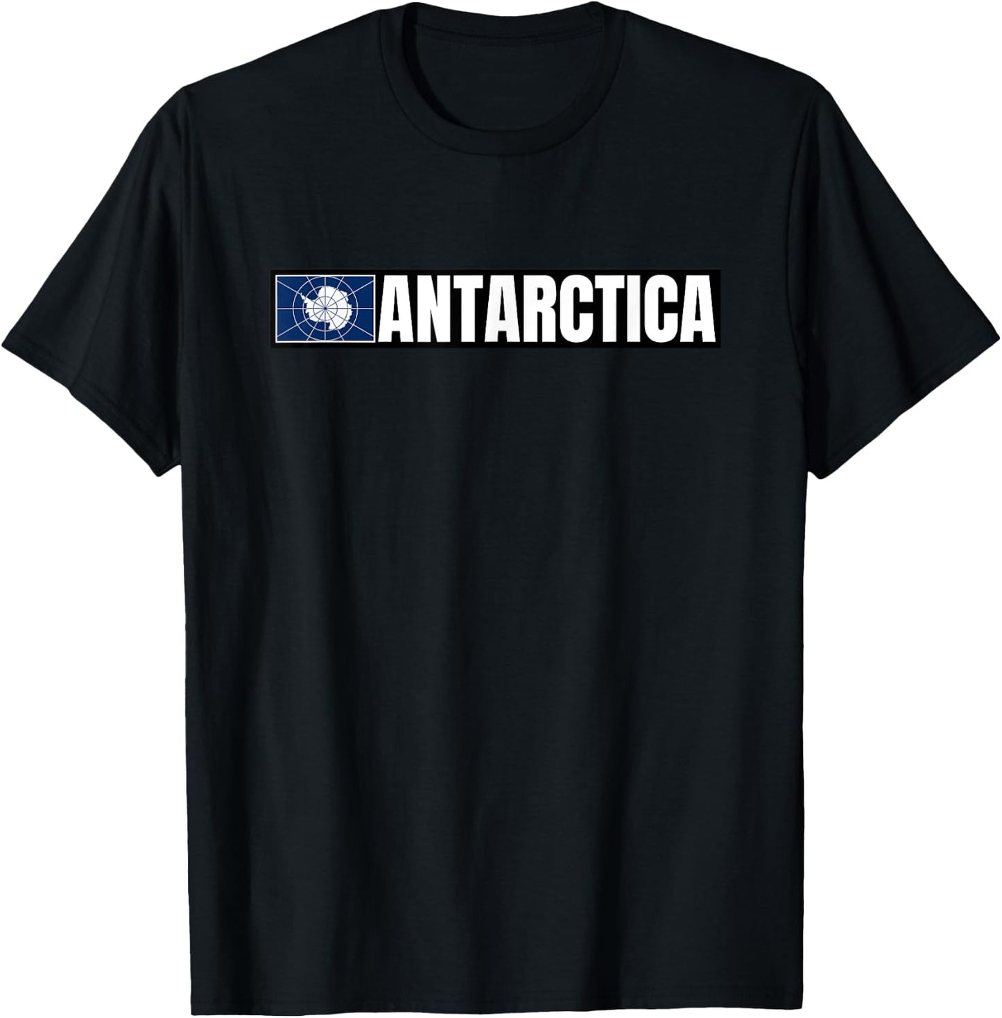 Antarctica Flag T-Shirt - T-Shirt | Black