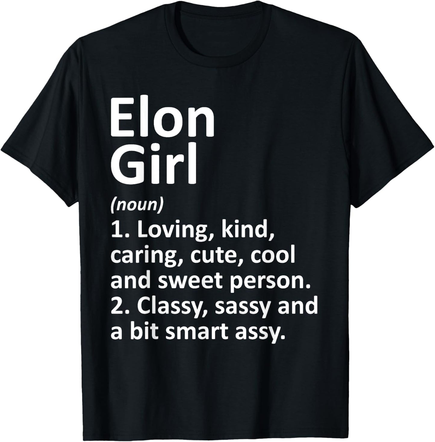 ELON GIRL NC NORTH CAROLINA Funny City Home Roots Gift T-Shirt - T-Shirt | Black