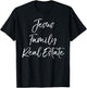 Christian Realtor Gift Faith Cute Jesus Family Real Estate T-Shirt - T-Shirt | Black