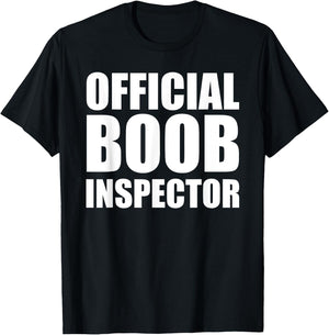 Boob Inspector Halloween Costume Gift Boobs 31st October T-Shirt - T-Shirt | Black