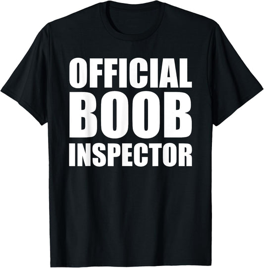 Boob Inspector Halloween Costume Gift Boobs 31st October T-Shirt - T-Shirt | Black