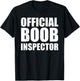 Boob Inspector Halloween Costume Gift Boobs 31st October T-Shirt - T-Shirt | Black