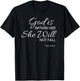 Christian, God is Within Her, Contemporary Religious T-Shirt - T-Shirt | Black