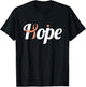 Endometrial Cancer Hope Uterine Cancer Ribbon Awareness T-Shirt - T-Shirt | Black