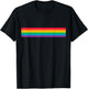 Rainbow Stripe T-Shirt - T-Shirt | Black
