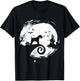 Miniature Schnauzer Halloween Costume Moon Silhouette T-Shirt - T-Shirt | Black