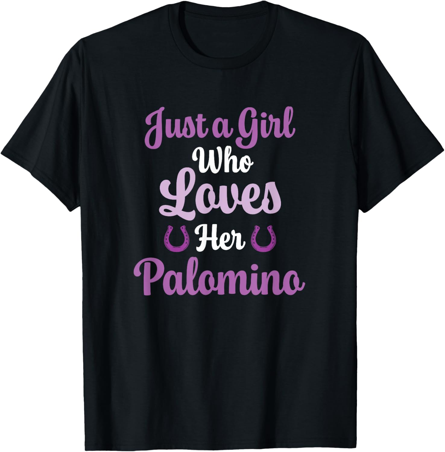 Palomino Horse Gift Who Love Their Palomino T-Shirt - T-Shirt | Black