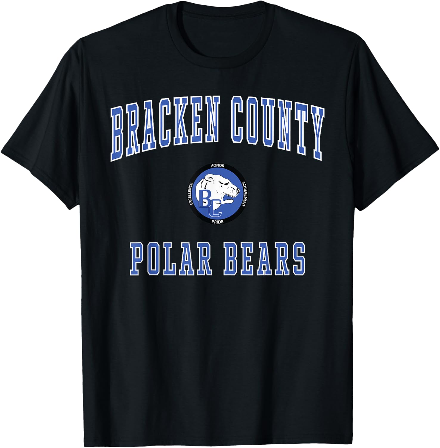 Bracken County High School Polar Bears T-Shirt - T-Shirt | Black