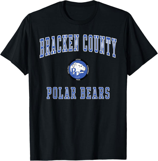 Bracken County High School Polar Bears T-Shirt - T-Shirt | Black