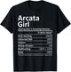 ARCATA GIRL CA CALIFORNIA Funny City Home Roots USA Gift T-Shirt - T-Shirt | Black