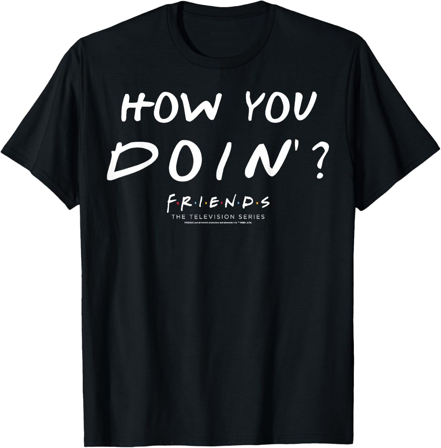 Friends Joey How You Doin' T-Shirt - T-Shirt | Black