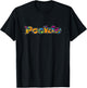 Pookie Retro Tie Dye Cute Graffiti Wife Husband Love Couple T-Shirt - T-Shirt | Black