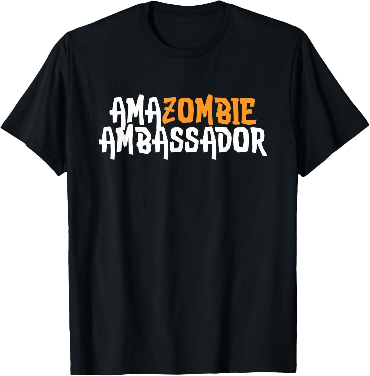 Amazombie Ambassador Employee Warehouse Coworker Swag Gift T-Shirt - T-Shirt | Black