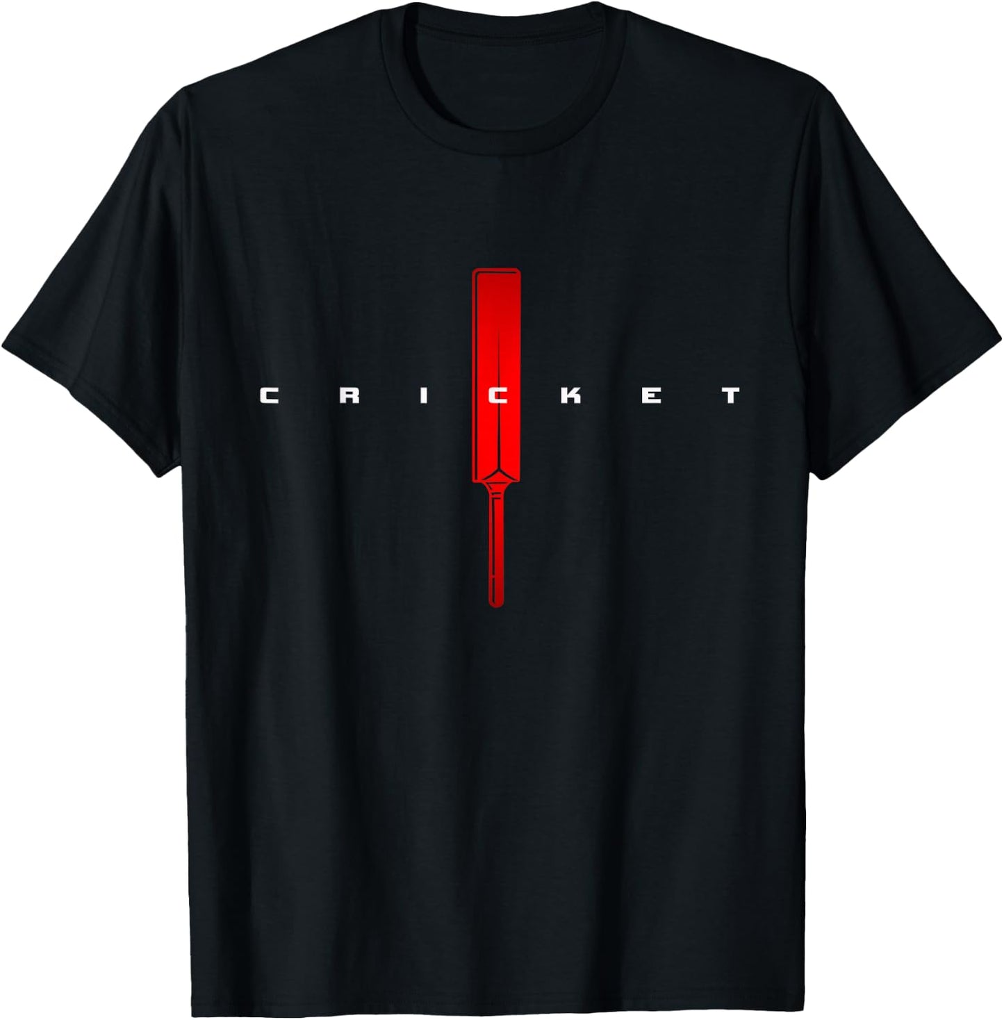 Sports Cricket Player T-Shirt - T-Shirt | Black