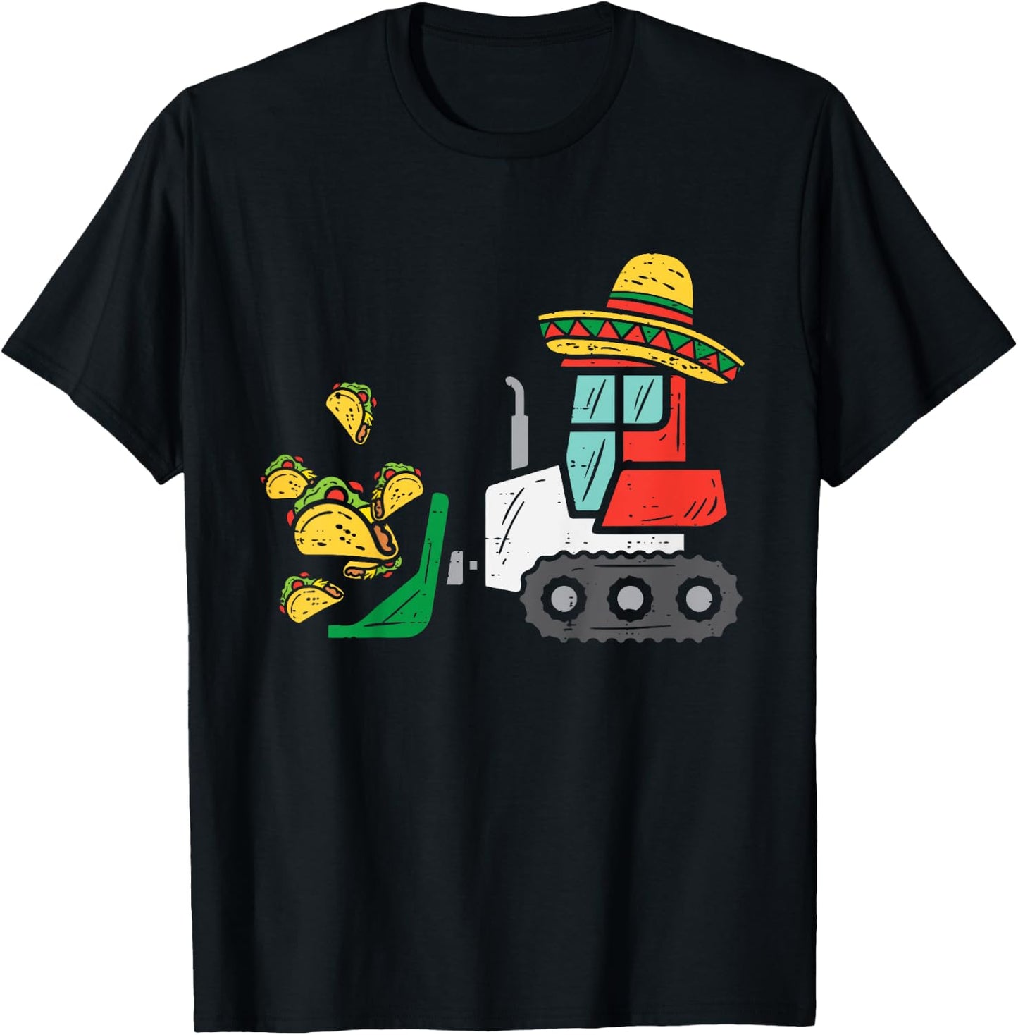 Kids Loads Of Tacos Bulldozer Cinco De Mayo Kid Baby Boys Toddler T-Shirt - T-Shirt | Black