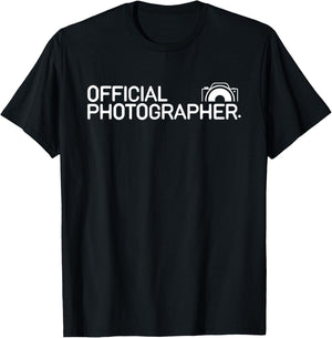 Official Photographer Event Photography Gift T-Shirt - T-Shirt | Black