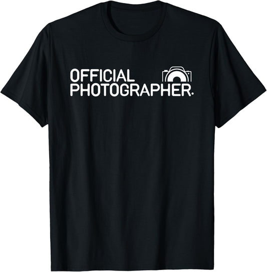 Official Photographer Event Photography Gift T-Shirt - T-Shirt | Black