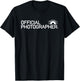 Official Photographer Event Photography Gift T-Shirt - T-Shirt | Black