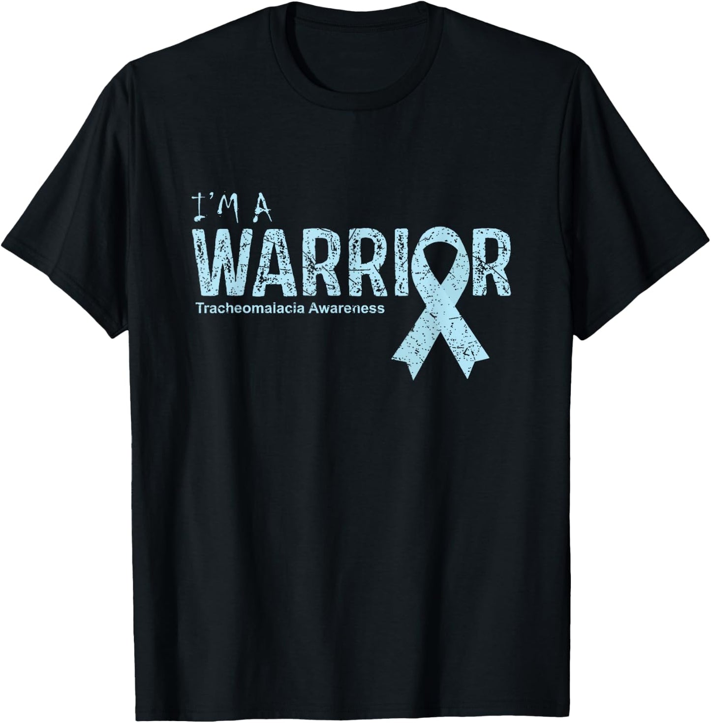 Tracheomalacia Awareness Warrior T-Shirt - T-Shirt | Black