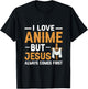 I Love Anime But Jesus Always Comes First Religion T-Shirt - T-Shirt | Black
