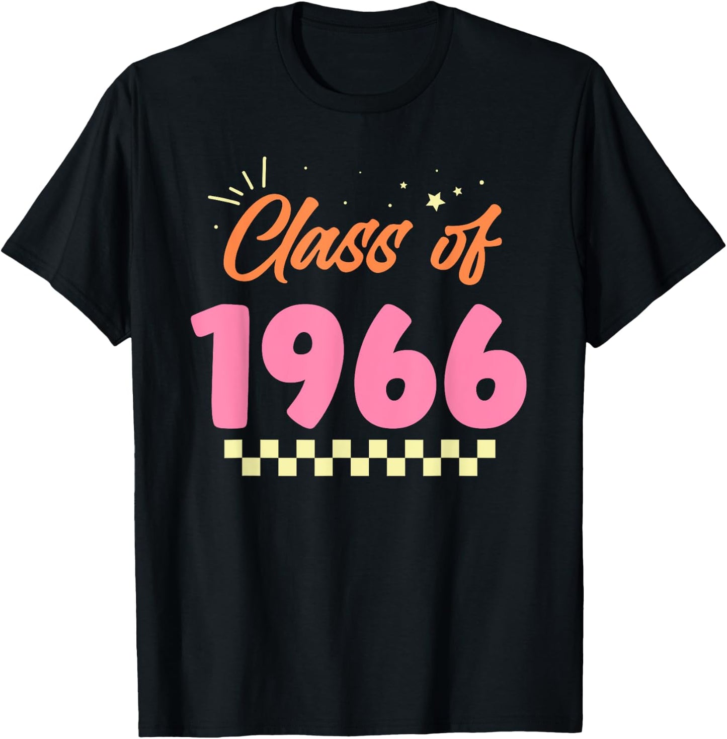 Class Of 1966 School Graduation Meetup Reunion T-Shirt - T-Shirt | Black