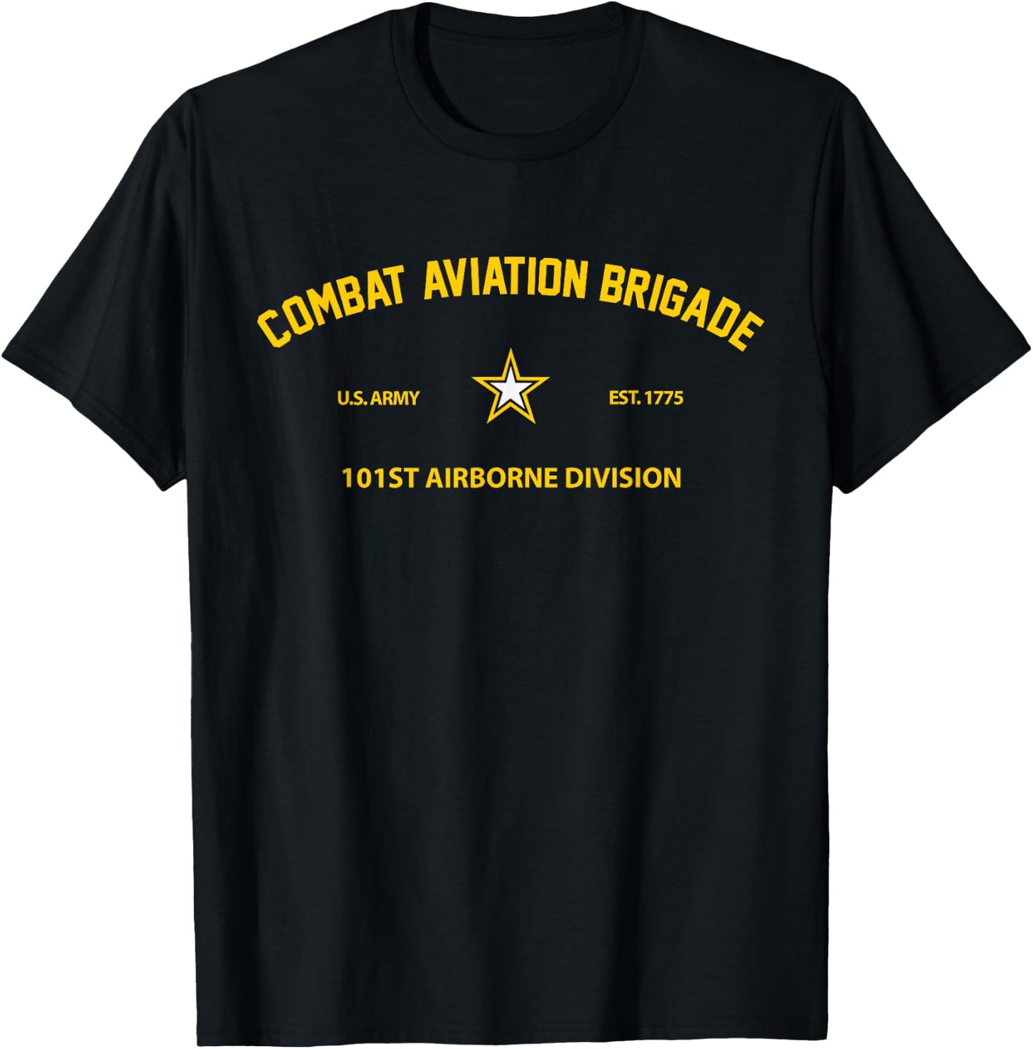 US Army Combat Aviation Brigade 101st Airborne Division T-Shirt - T-Shirt | Black