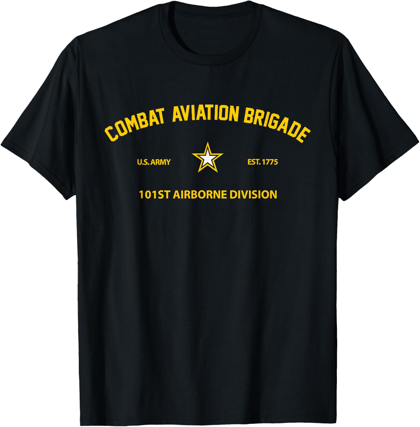 US Army Combat Aviation Brigade 101st Airborne Division T-Shirt - T-Shirt | Black