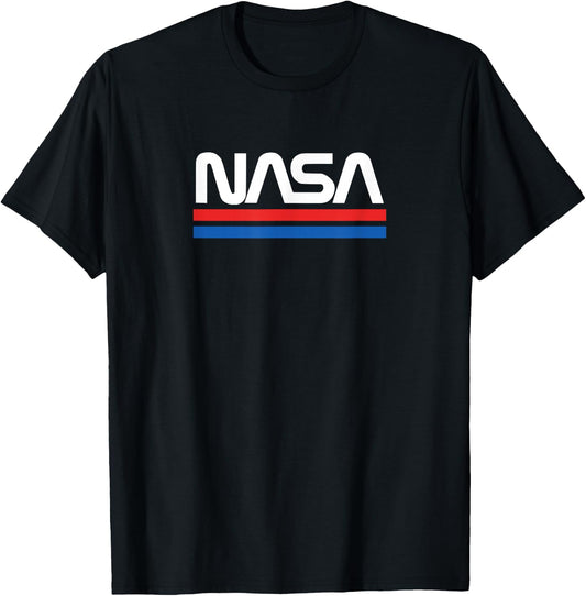 Retro NASA Logo T-Shirt - T-Shirt | Black