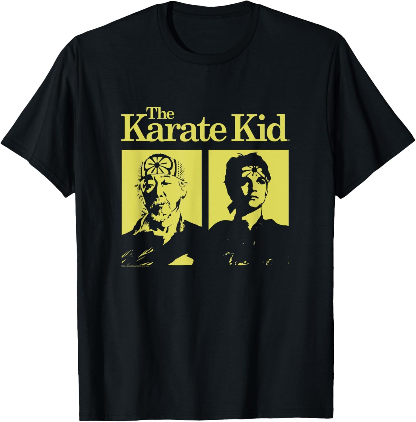 The Karate Kid Sensei and Student Vintage Photo Movie T-Shirt - T-Shirt | Black