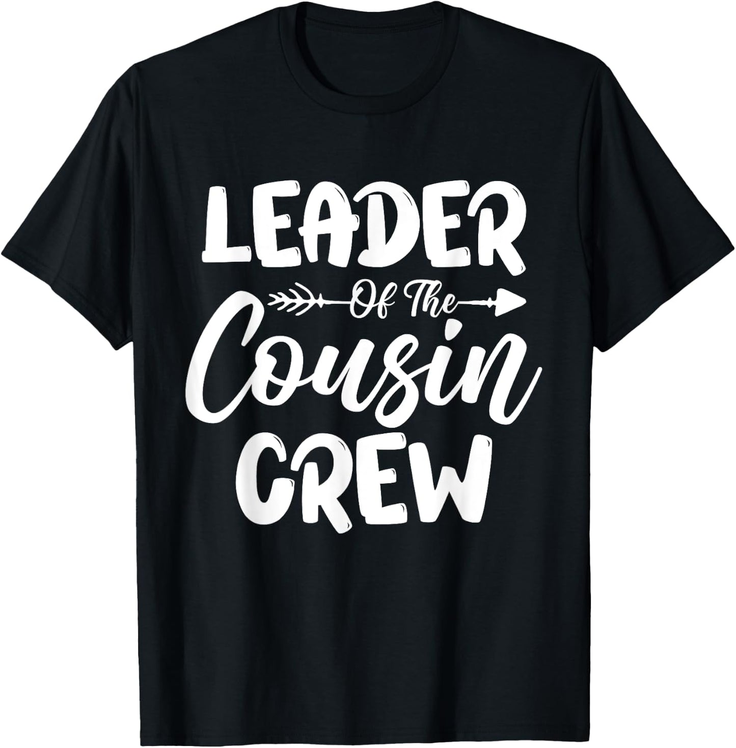 Kids Leader Of The Cousin Crew Toddler Girls Family Reunion T-Shirt - T-Shirt | Black