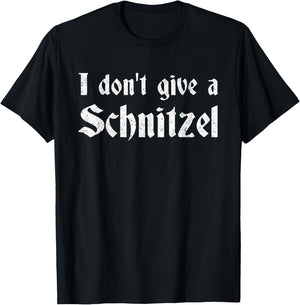 German Beer Quotes Oktoberfest I Don't Give A Schnitzel T-Shirt - T-Shirt | Black