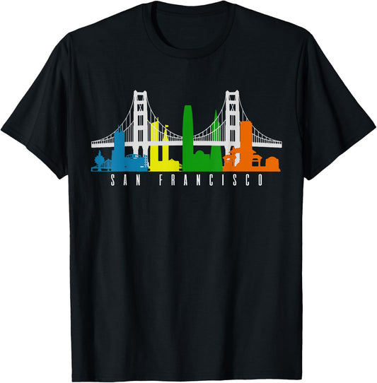 San Francisco California California USA America Souvenir T-Shirt - T-Shirt | Black