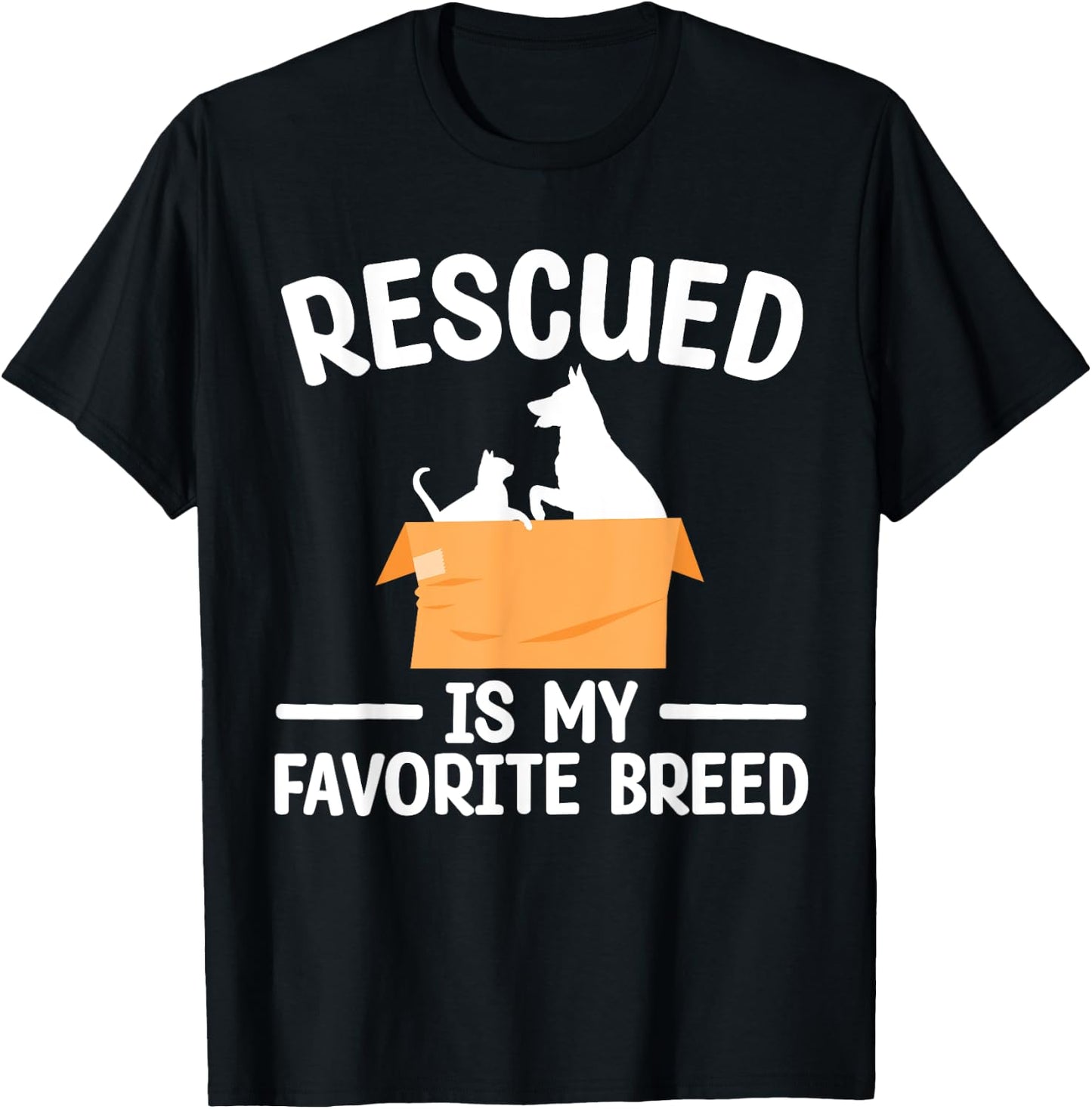 Animal Rescue Art Women Dog Cat Pet Rescuer Lover T-Shirt - T-Shirt | Black