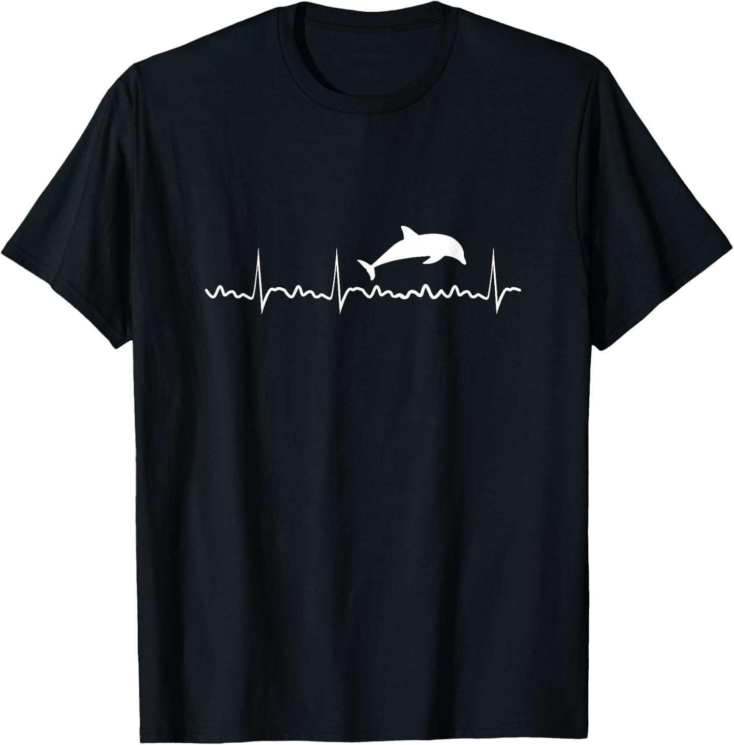 Dolphin Heartbeat Dolphin Trainer Animal T-Shirt - T-Shirt | Black