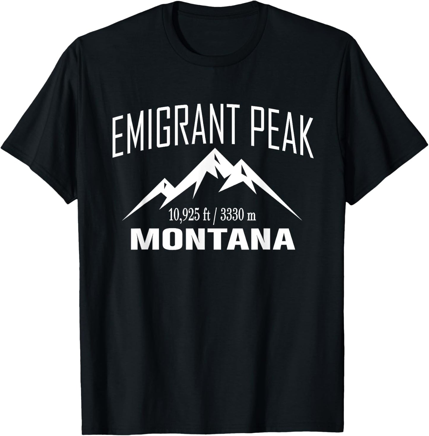 EMIGRANT PEAK MONTANA Climbing Summit Club Outdoor Gift T-Shirt - T-Shirt | Black