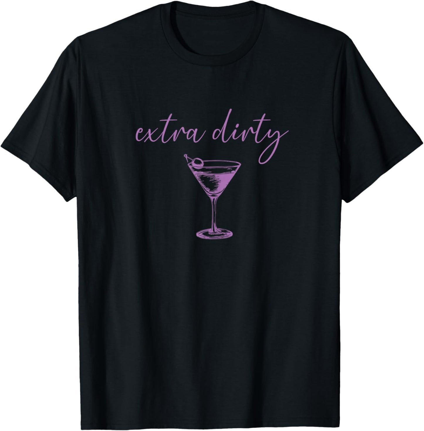 Extra Dirty Martini Preppy Graphic T-Shirt - T-Shirt | Black