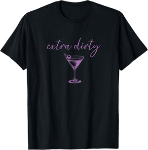 Extra Dirty Martini Preppy Graphic T-Shirt - T-Shirt | Black
