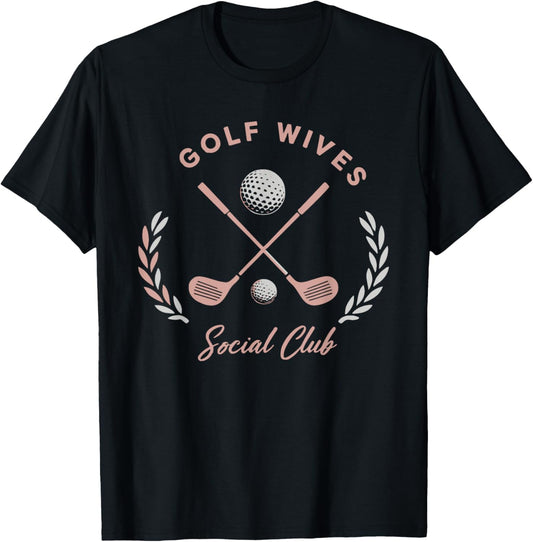 Golf Wives Social Club T-Shirt - T-Shirt | Black