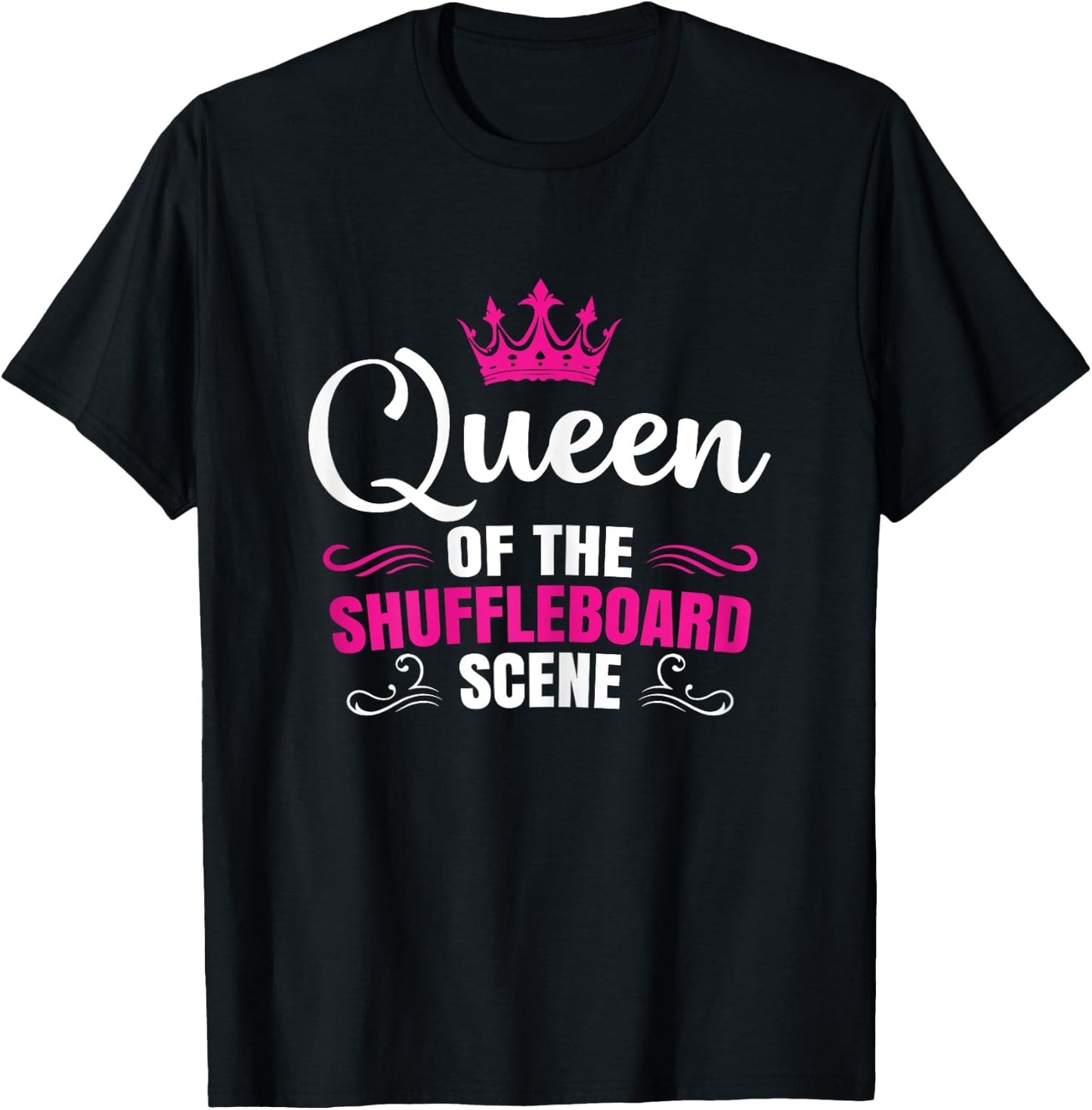 Shuffleboard champion funny shuffleboard queen T-Shirt - T-Shirt | Black