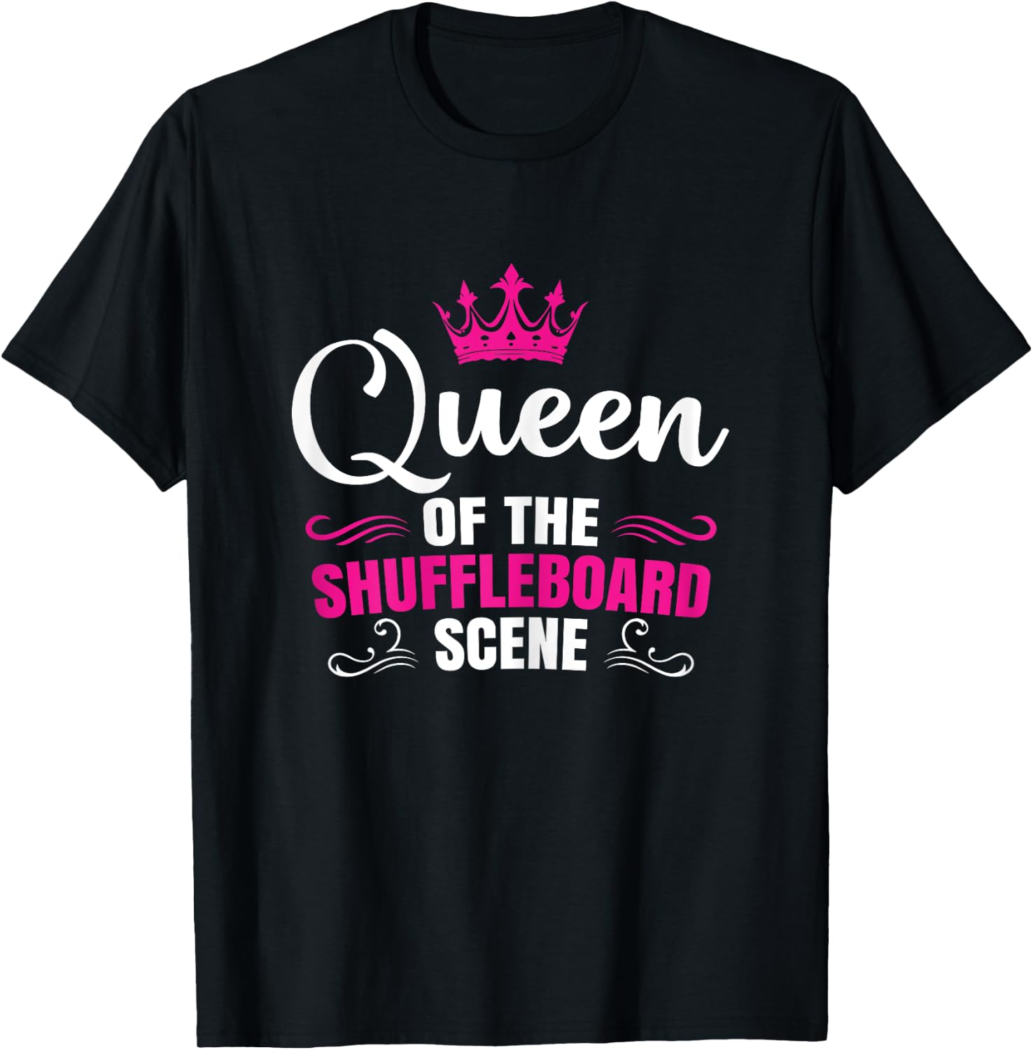 Shuffleboard champion funny shuffleboard queen T-Shirt - T-Shirt | Black
